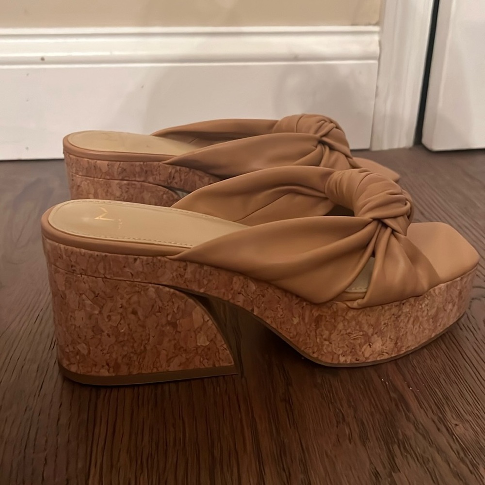 Brand New Never worn leather open toe clogs